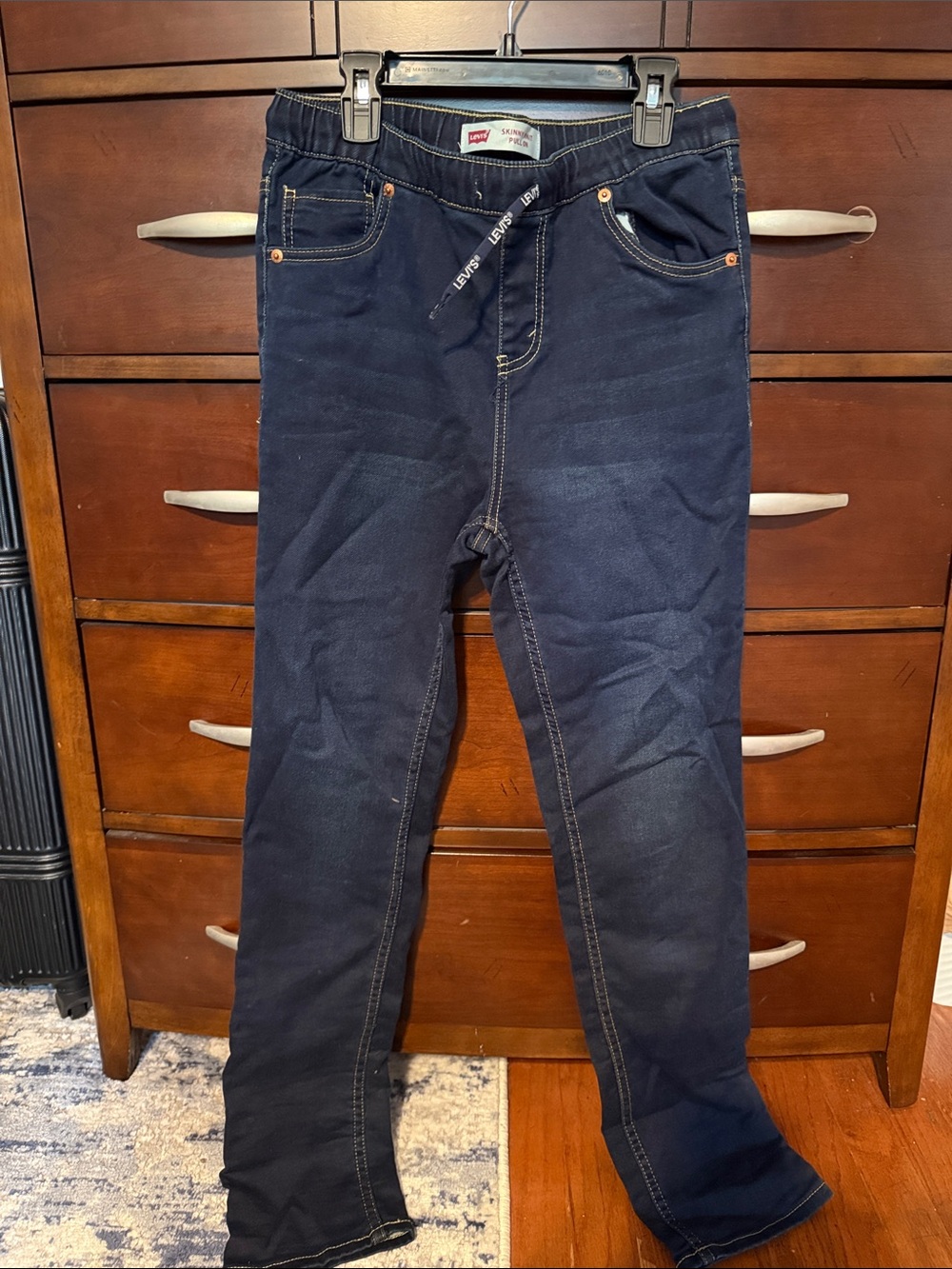 Levi's boys Navy Slim Stretch Jeans